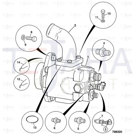 JCB Part No.# 4102/3400, LOCTITE 5910 - JCB Spare Parts