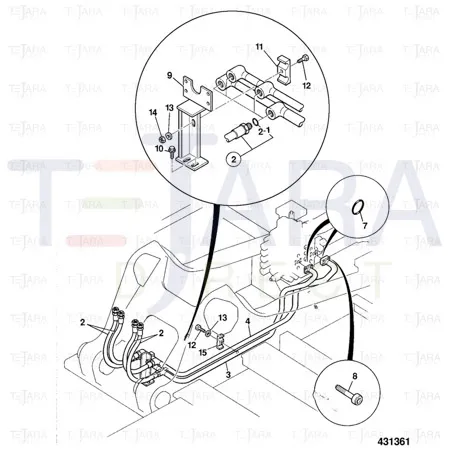 JCB Part No.# 830/10949, PIPE ASSY - JCB Spare Parts