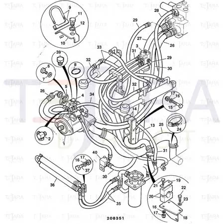 JCB Part No.# 25/301300, VALVE SHUTTLE - JCB Spare Parts