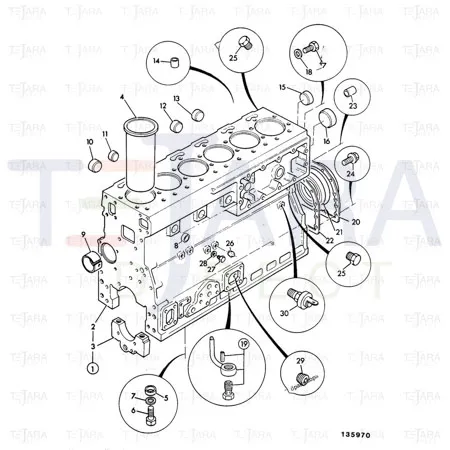JCB Part No.# 826/00869, SCREW - JCB Spare Parts