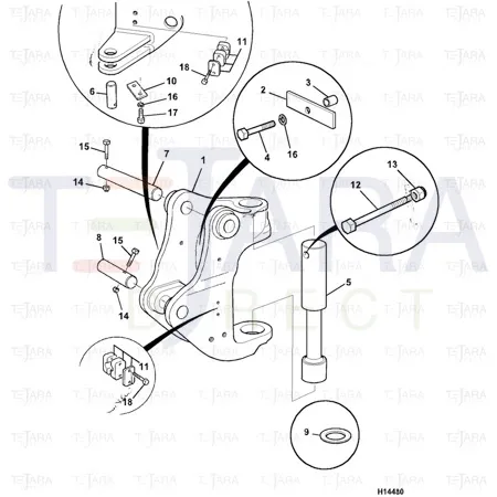 JCB Part No.# 236/11103, SPACER - JCB Spare Parts
