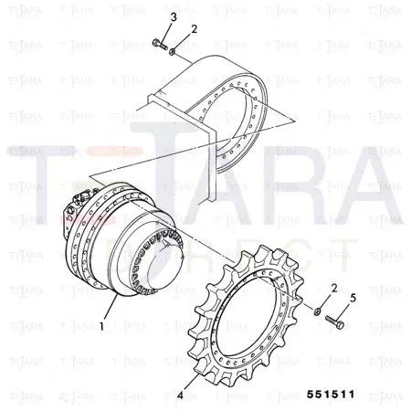 JCB Part No.# 331/42641, SPROCKET - JCB Spare Parts