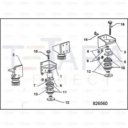 JCB Part No.# 229/01107, Spacer - JCB Spare Parts