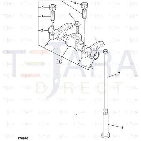 JCB Part No.# 02/941128, Rod Push - JCB Spare Parts