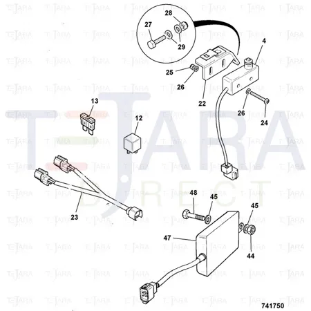 JCB Part No.# 701/36700, MICROSWITCH.DUMP - JCB Spare Parts