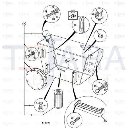 JCB Part No.# 141/43100, CAP - JCB Spare Parts