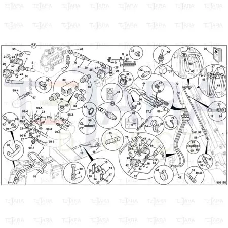 JCB Part No.# 25/221433, VALVE diverter - JCB Spare Parts