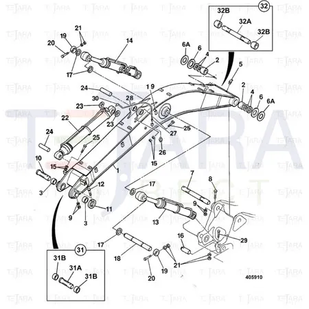 JCB Part No.# 6009/3827Z, BOLT - JCB Spare Parts