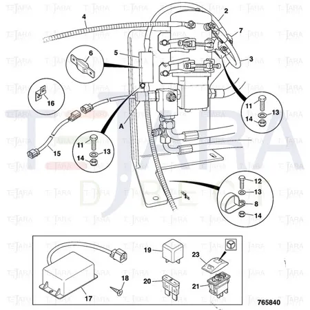 JCB Part No.# 716/30203, RELAY - JCB Spare Parts