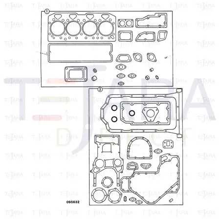 JCB Part No.# 02/201341, KIT-GASKET - JCB Spare Parts