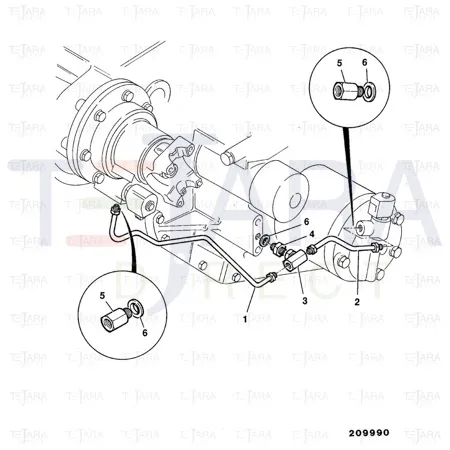 JCB Part No.# 445/42605, ADAPTOR - JCB Spare Parts