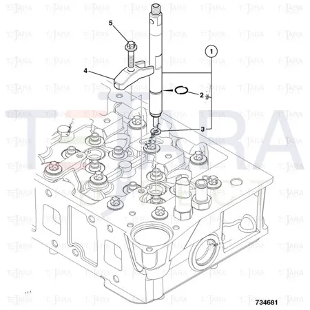 JCB Part No.# 320/06657, INJECTOR - 86kW TC(38184) - JCB Spare Parts