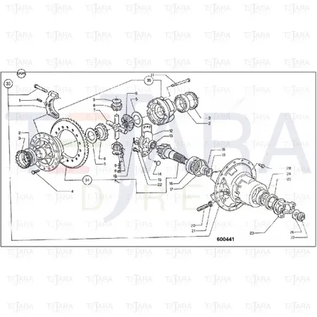 JCB Part No.# 10/906459, FLANGE COMPLETE - JCB Spare Parts
