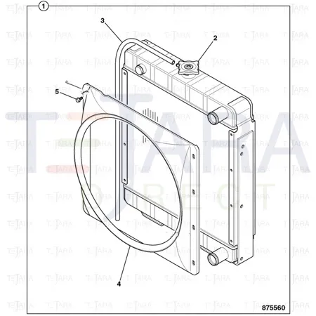 JCB Part No.# 30/926952, Cap radiator - JCB Spare Parts