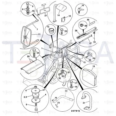 JCB Part No.# 265/00290, VENT - JCB Spare Parts