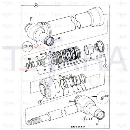 JCB Part No.# 331/39052, RING CUSHION - JCB Spare Parts