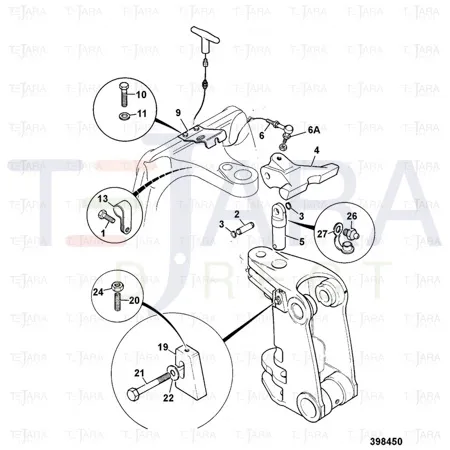 JCB Part No.# 331/44709, Handle - JCB Spare Parts