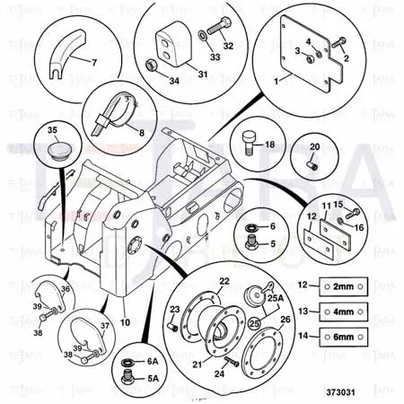 JCB Part No.# 331/18811, CLAMP PLATE - JCB Spare Parts