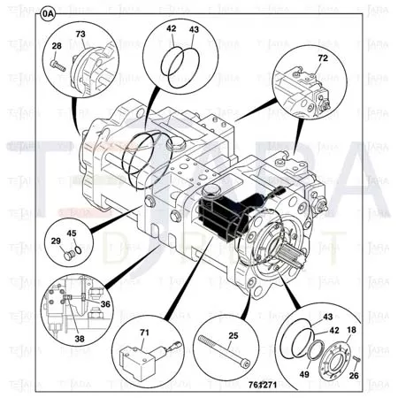 JCB Part No.# 331/38027, SEAL - JCB Spare Parts