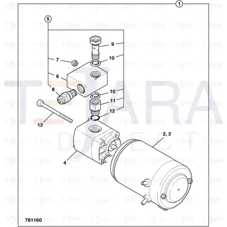 JCB Part No.# 25/222869, Seal - JCB Spare Parts