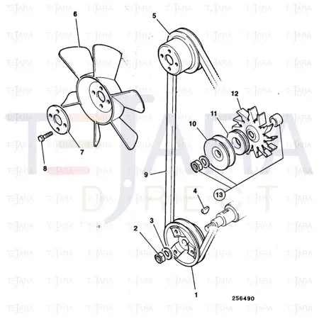 JCB Part No.# 02/631174, Belt - JCB Spare Parts