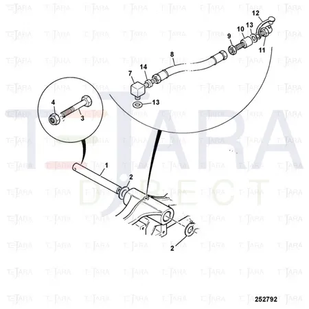 JCB Part No.# 819/00135, SPACER 5.0 BLUE - JCB Spare Parts