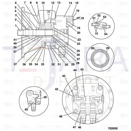 JCB Part No.# 20/951502, SEAL KIT ASSEMBLY - JCB Spare Parts