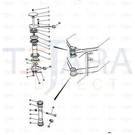 JCB Part No.# 808/00178, BUSH - JCB Spare Parts