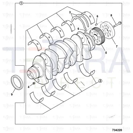 JCB Part No.# 320/09208, THRUST WASHER KIT.STD - JCB Spare Parts
