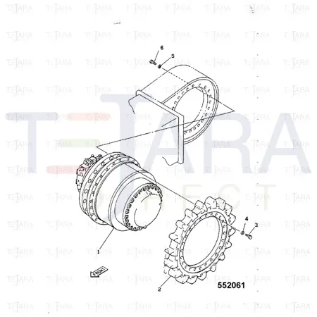 JCB Part No.# 331/42742, SPROCKET - JCB Spare Parts