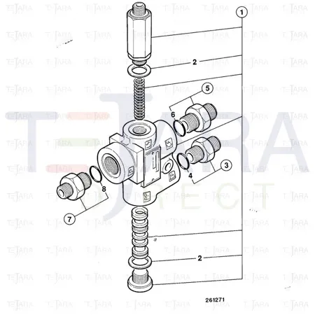 JCB Part No.# 35/412100, VALVE - JCB Spare Parts