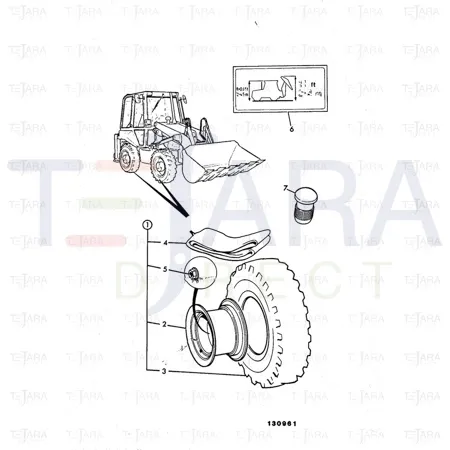 JCB Part No.# 151/05201, TYRE VALVE - JCB Spare Parts