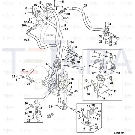 JCB Part No.# 2407/0210, O-RING - JCB Spare Parts