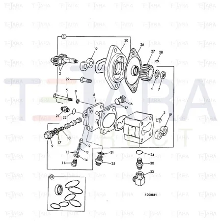 JCB Part No.# 20/205200, STEER PUMP - JCB Spare Parts