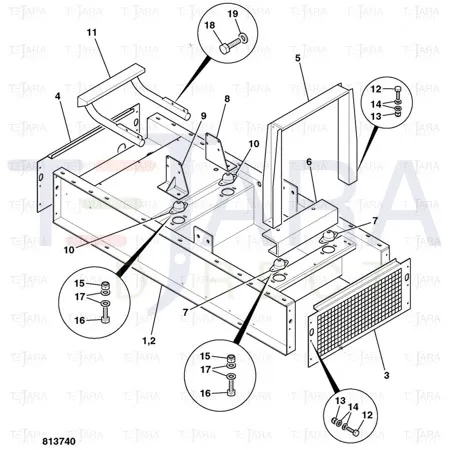 JCB Part No.# 321/10010, Mounting - JCB Spare Parts