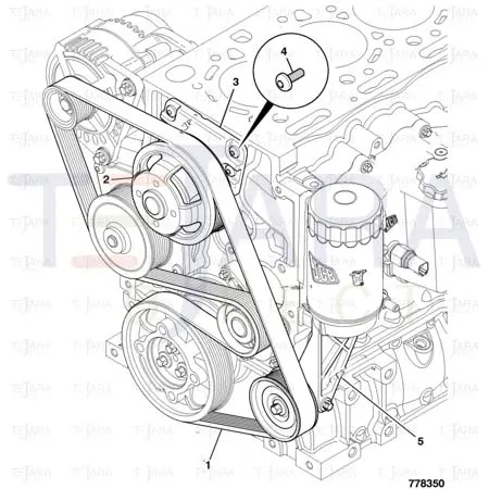 JCB Part No.# 320/08572, SS.P.N320/A8509 FAN PULLEY M/CG.1:1 RATI - JCB Spare Parts