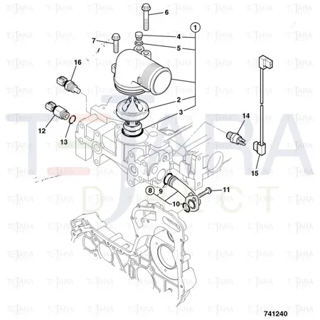 JCB Part No.# 716/30160, SENDER water temperature - JCB Spare Parts