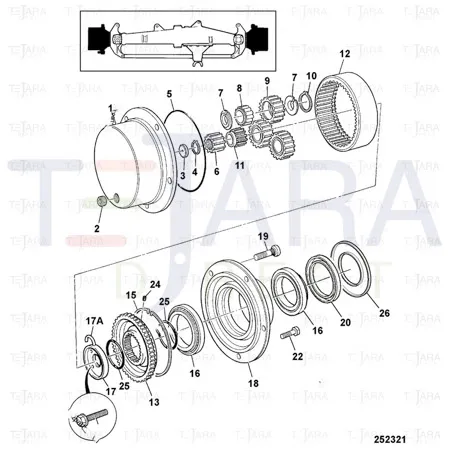 JCB Part No.# 828/00249, "O" RING - JCB Spare Parts