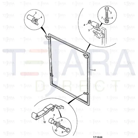 JCB Part No.# 823/00426, WASHER 1/4 DIA-NYLON (P313) (Reinstate) - JCB Spare Parts