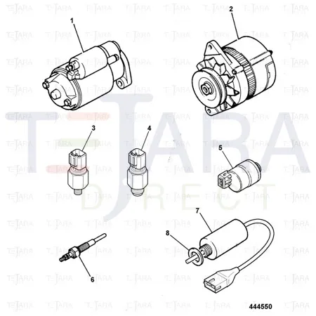 JCB Part No.# 701/80434, SWITCH WATER TEMP - JCB Spare Parts