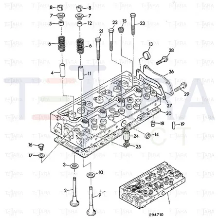 JCB Part No.# 02/201814, SEAL INLET VALVE - JCB Spare Parts