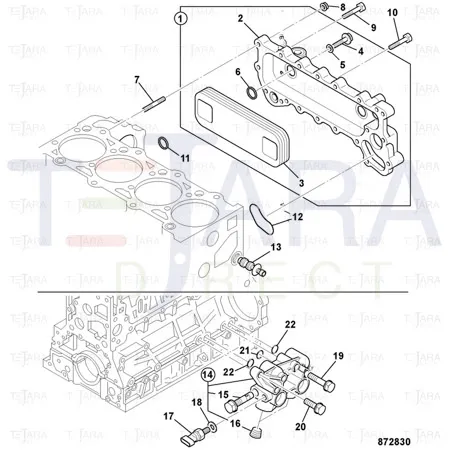 JCB Part No.# 02/802228, Element cooling - JCB Spare Parts