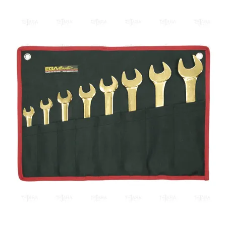 SET OF 12 OPEN-END WRENCHES 1/4"-5/16" / 1.1/16" -1.1/4" NON SPARKING Al-Bron - EGA Master