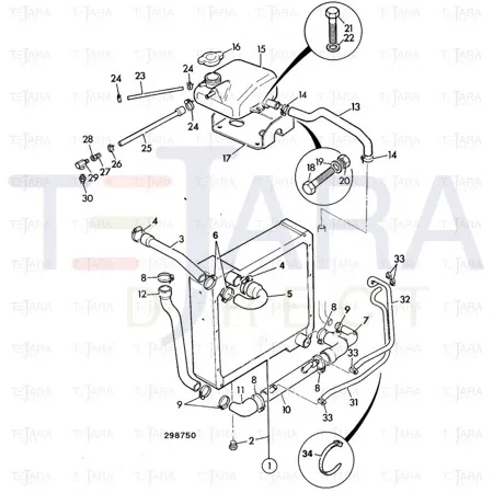JCB Part No.# 834/00673, HOSE - JCB Spare Parts