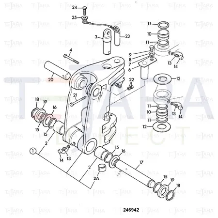 JCB Part No.# 819/00145, SPACER 60x100x8mm - JCB Spare Parts