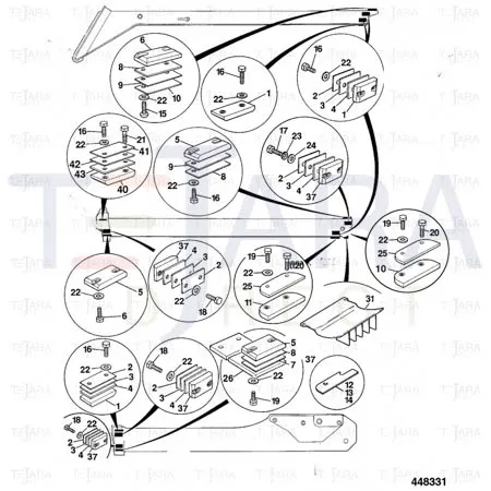 JCB Part No.# 162/01557, SHIM 150 X 90 X 3. - JCB Spare Parts