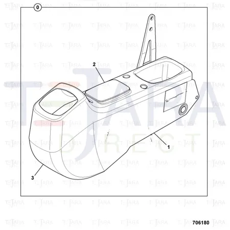 JCB Part No.# 331/18077, PANEL LH TOP - JCB Spare Parts