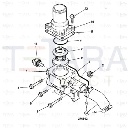 JCB Part No.# 02/202107, THERMOSTAT - JCB Spare Parts