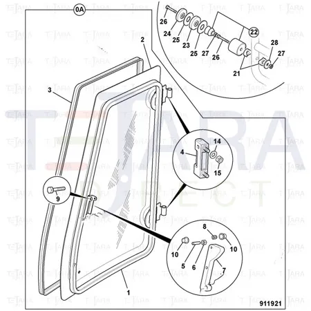JCB Part No.# 331/45087, (P) RETAINING PIN  P23 - AWLS-P232 - JCB Spare Parts