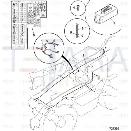 JCB Part No.# 728/24400, LOAD CONTROL ECU ( Re-Instated) - JCB Spare Parts